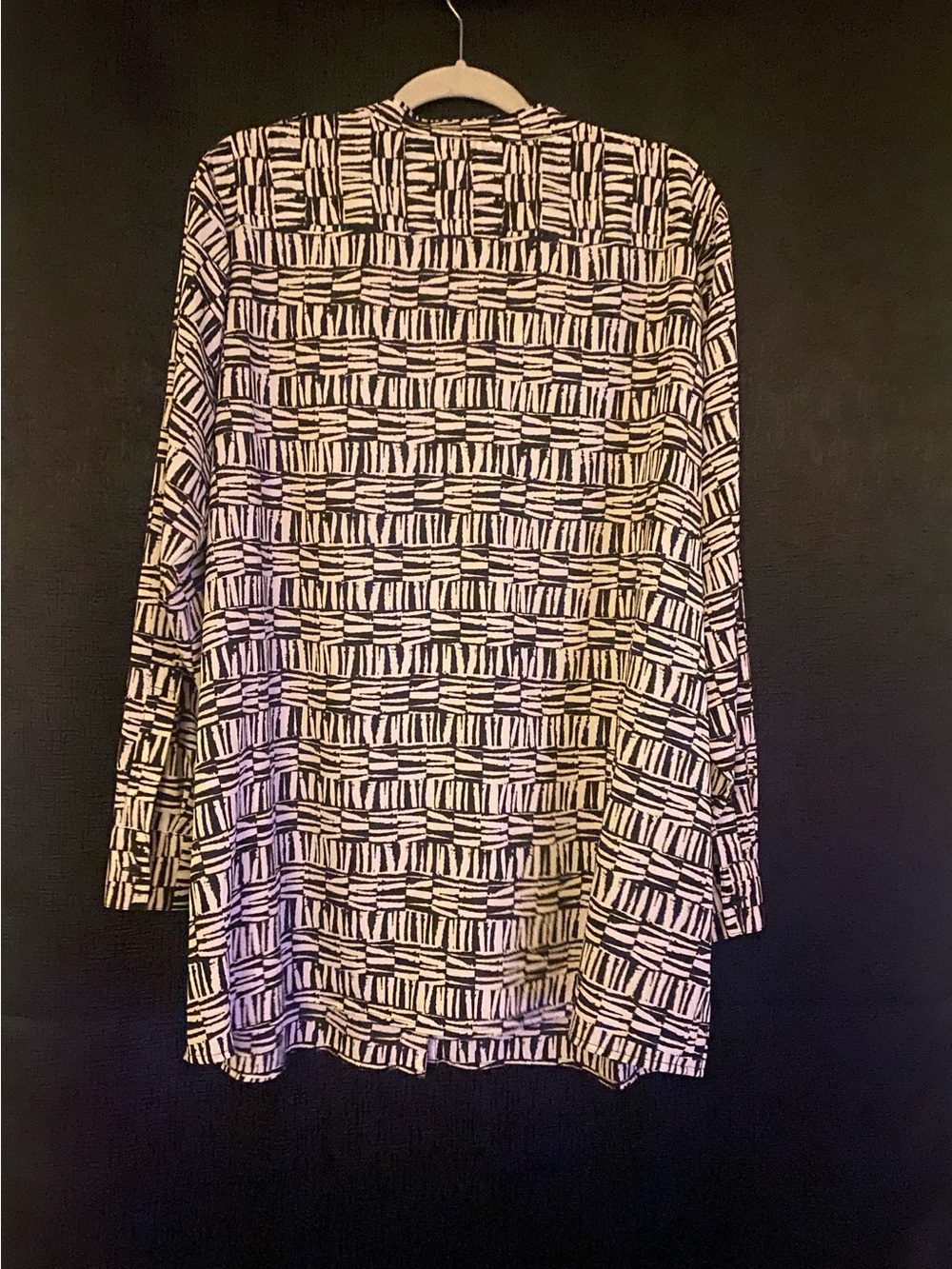 Calvin Klein - Black and White Patterned Womens Tunic Top size 1X - Picture 4 of 4